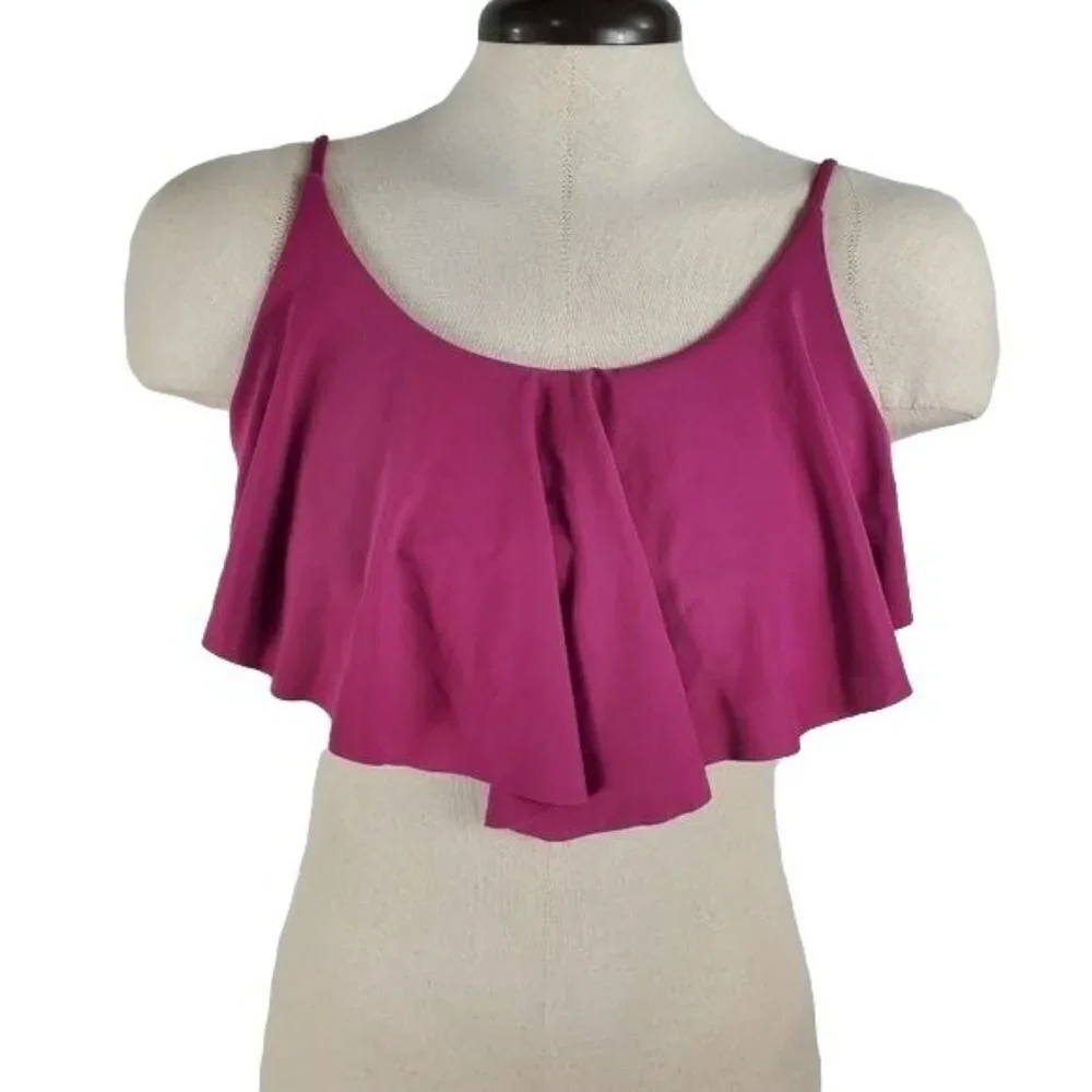 Tori Praver ruffle bikini top medium